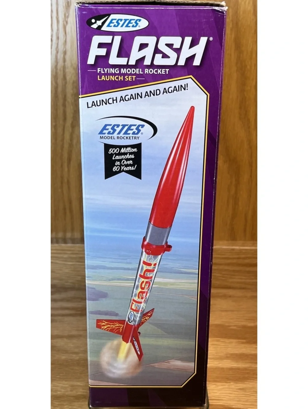 Estes Flash Flying Model Rocket Launch Set - Beginner Level New
